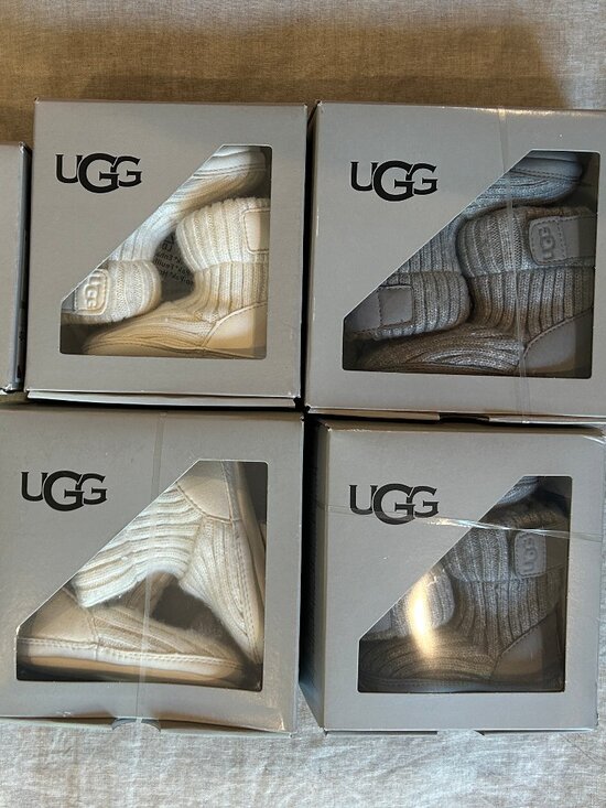 UGG Other - 6 Item Bundle - NEW UGG Infant Unisex Skylar Knit Booties + Ugg Nesti Slippers